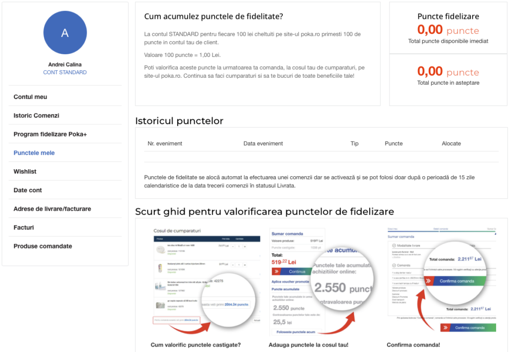 Puncte cont client POKA