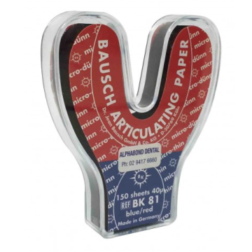 BK81 Hartie Art potcoava, 40 micr, 150 foi rosu/albastru, dozator