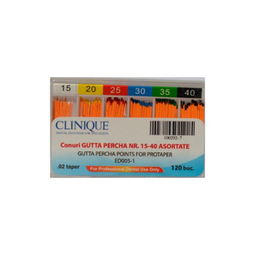 Clinique conuri gutaperca 120 buc/cutie