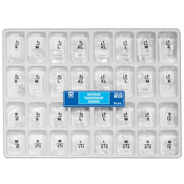 Kit Coroane Transparente Pentru Anteriori 64buc 1910 TOR VM