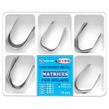 Kit Matrice Metalice Conturate Molar Asortate 0.050mm 30buc 1510+ TOR VM