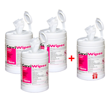 Pachet: 3+1 Caviwipes servetele dezinfectante 160 buc/cutie