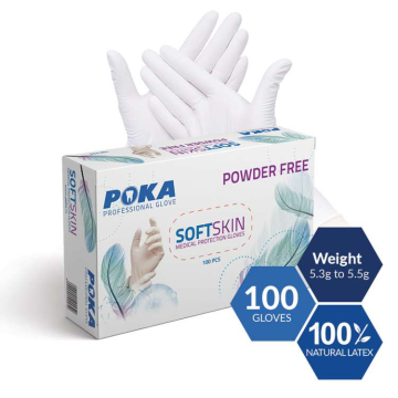 Poka manusi latex nepudrate M