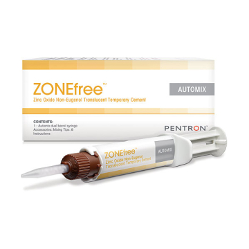 ZoneFree - ciment provizoriu fara eugenol, pe baza de oxid de zinc, seringa cu automixare 3.2g