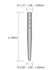 A-TECH FOX SERIES| PIVOTI FIBRA STICLA REFF 1.20 MM