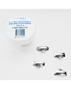 CLINIQUE MATRICI SECTIONALE MOLAR CU EXTENSIE 6.4MM 50BUC/CUT
