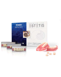 Estetis garnituri dinti  acrilat - Premium, 3 Layered, 1sina/set