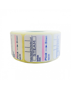 ETICHETE 29X28MM DUBLU ADEZIVE CU INDICATOR ABUR 500BUC/ROLA