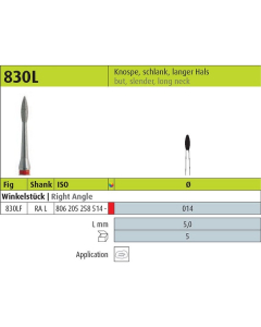 Freze Diamantate 830LF.RAL.014 JOTA