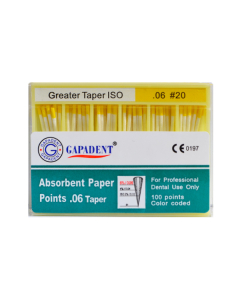 Gapa conuri de hartie taper 100 buc/cut 06 nr.20 galben
