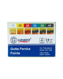 Gapa conuri gutaperca 120 buc/cut asortate seria I
