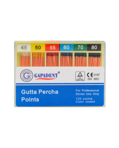 Gapa conuri gutaperca 120 buc/cut asortate seria II