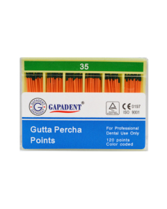 Gapa conuri gutaperca 120 buc/cut nr.35 verzi