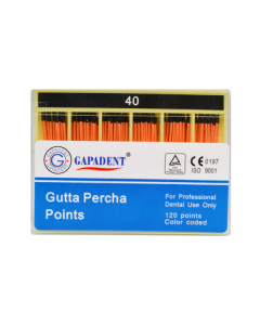 Gapa conuri gutaperca 120 buc/cut nr.40 negru