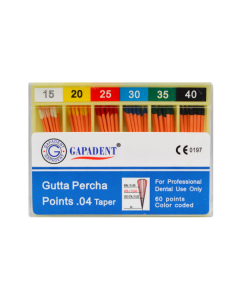 Gapa conuri gutaperca taper 60 buc/cut 04 asortate