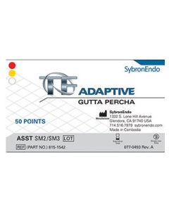 GUTTAPERCHA TF ADAPTIVE ASS SM2/SM3 50BUC/CUT|815-1542