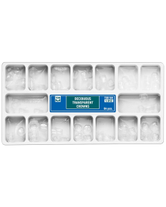KIT COROANE TRANSPARENTE PENTRU DINTI DE LAPTE 64BUC 1912 TOR VM