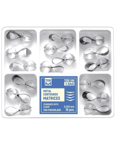 KIT MATRICE METALICE CONTURATE CU CLEMA 1540 PREMOLAR 0.035MM 16BUC TOR VM