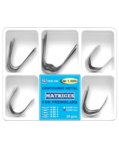 KIT MATRICE METALICE CONTURATE PREMOLAR ASORTATE 0.035MM 30BUC 1500 TOR VM