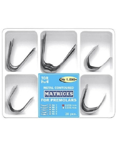 KIT MATRICE METALICE CONTURATE PREMOLAR ASORTATE 0.05MM 30BUC 1500 TOR VM