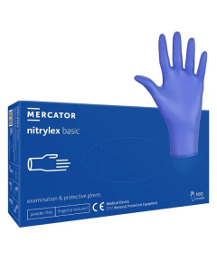 Manusi Nitrylex Basic M Blue 100 Buc/Cut MERCATOR