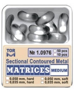 MATRICE SECTIONALE CONTURATE 0.035MM MEDIUM HARD 10BUC 10976 TORVM