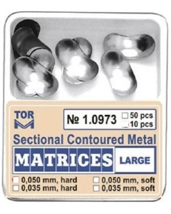 MATRICE SECTIONALE CONTURATE 0.05MM LARGE HARD 50BUC 10973 TOR VM