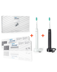 Pachet: Zoom Kit Albire 2 pacienti 25% HP + 2 periute Philips Sonicare 3100