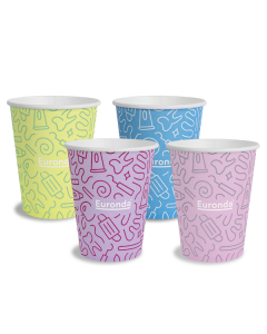 Pahare carton Monoart Graffiti 200 ml 50 buc/set