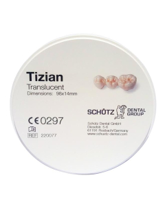 Tizian Blank Zirconiu Translucent 98x14mm
